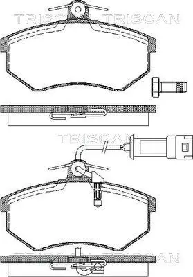 Handler.Part Brake pad set, disc brake TRISCAN 811029987 1