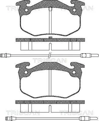 Handler.Part Brake pad set, disc brake TRISCAN 811038780 1