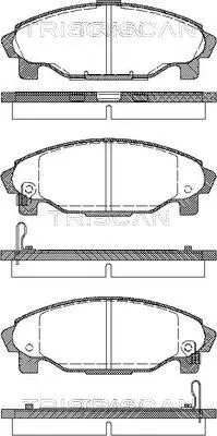 Handler.Part Brake pad set, disc brake TRISCAN 811041003 1