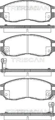 Handler.Part Brake pad set, disc brake TRISCAN 811042010 1