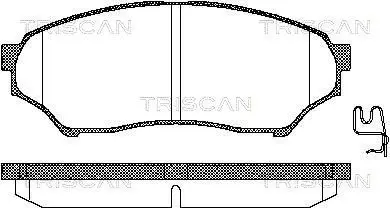 Handler.Part Brake pad set, disc brake TRISCAN 811042015 1