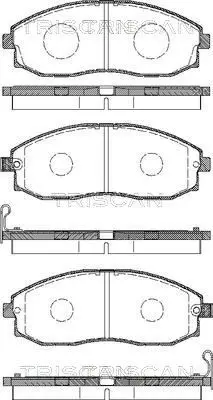 Handler.Part Brake pad set, disc brake TRISCAN 811043008 1