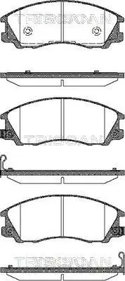 Handler.Part Brake pad set, disc brake TRISCAN 811043019 1