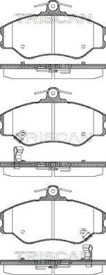 Handler.Part Brake pad set, disc brake TRISCAN 811043002 1