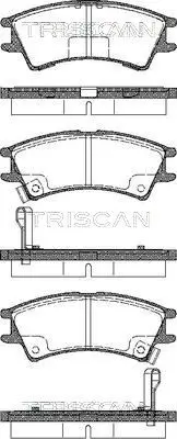 Handler.Part Brake pad set, disc brake TRISCAN 811043007 1