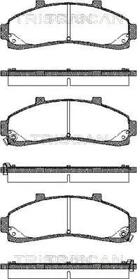 Handler.Part Brake pad set, disc brake TRISCAN 811050009 1