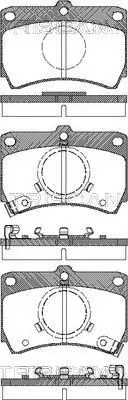 Handler.Part Brake pad set, disc brake TRISCAN 811050840 1