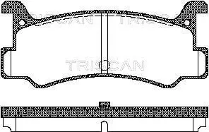 Handler.Part Brake pad set, disc brake TRISCAN 811050880 1