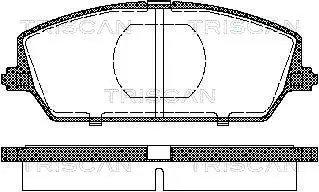 Handler.Part Brake pad set, disc brake TRISCAN 811069009 1