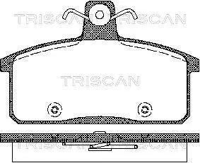 Handler.Part Brake pad set, disc brake TRISCAN 811069012 1