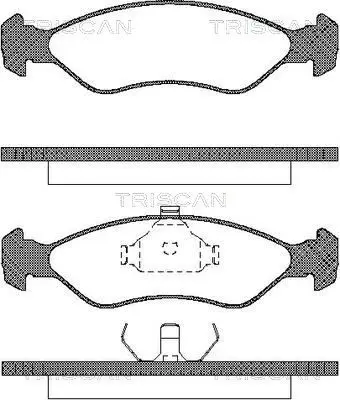 Handler.Part Brake pad set, disc brake TRISCAN 811069004 1