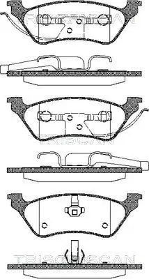 Handler.Part Brake pad set, disc brake TRISCAN 811080534 1