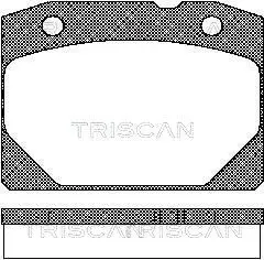 Handler.Part Brake pad set, disc brake TRISCAN 811070800 1