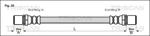 Handler.Part Brake hose TRISCAN 815013229 1