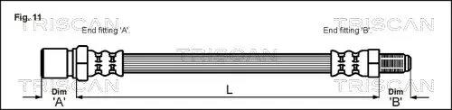 Handler.Part Brake hose TRISCAN 815015110 1