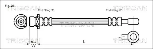 Handler.Part Brake hose TRISCAN 815040106 1