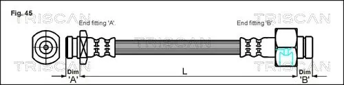 Handler.Part Brake hose TRISCAN 815040201 1