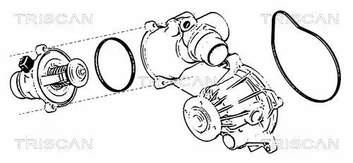 Handler.Part Water pump TRISCAN 860011016 2