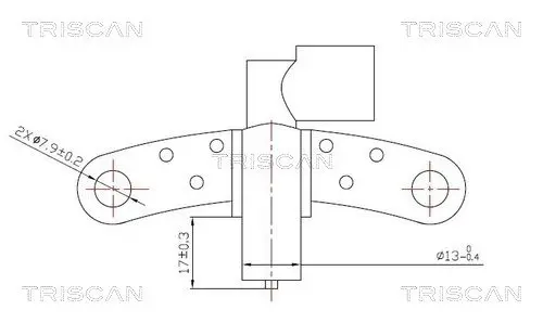 Handler.Part Sensor, crankshaft pulse TRISCAN 885525102 1