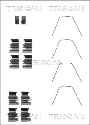 Handler.Part Accessory kit, disc brake pads TRISCAN 8105101636 1