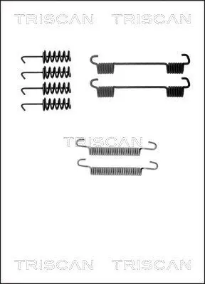 Handler.Part Accessory kit, parking brake shoes TRISCAN 8105102586 1