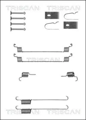 Handler.Part Accessory kit, parking brake shoes TRISCAN 8105102617 1