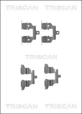 Handler.Part Accessory kit, disc brake pads TRISCAN 8105141602 1