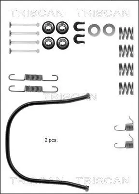 Handler.Part Accessory kit, brake shoes TRISCAN 8105142500 1