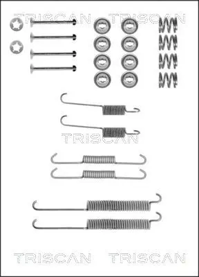 Handler.Part Accessory kit, brake shoes TRISCAN 8105272532 1