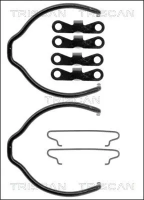 Handler.Part Accessory kit, parking brake shoes TRISCAN 8105272576 1