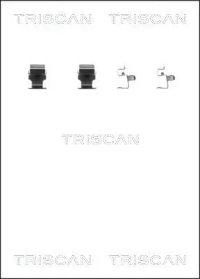 Handler.Part Accessory kit, disc brake pads TRISCAN 8105421590 1