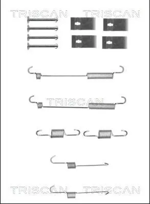 Handler.Part Accessory kit, brake shoes TRISCAN 8105432006 1