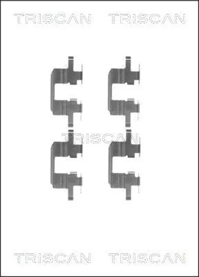 Handler.Part Accessory kit, disc brake pads TRISCAN 8105681533 1