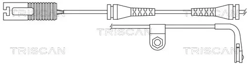 Handler.Part Warning contact set, brake pad wear TRISCAN 811511022 1