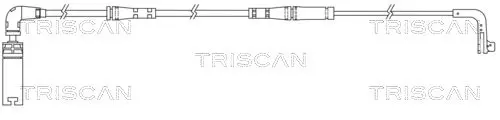 Handler.Part Warning contact set, brake pad wear TRISCAN 811511027 1