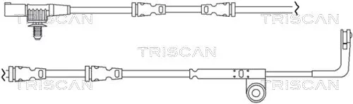 Handler.Part Warning contact set, brake pad wear TRISCAN 811517008 1