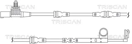 Handler.Part Warning contact set, brake pad wear TRISCAN 811517011 1