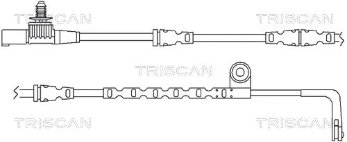 Handler.Part Warning contact set, brake pad wear TRISCAN 811517012 1