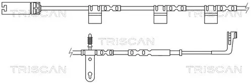 Handler.Part Warning contact set, brake pad wear TRISCAN 811517013 1