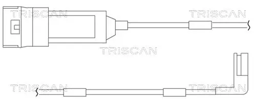 Handler.Part Warning contact set, brake pad wear TRISCAN 811524004 1