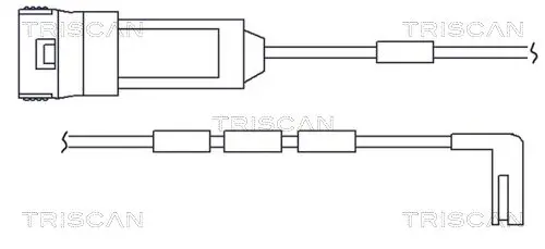 Handler.Part Warning contact set, brake pad wear TRISCAN 811524006 1