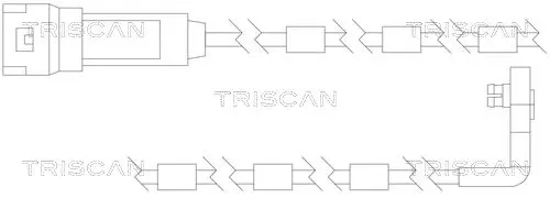 Handler.Part Warning contact set, brake pad wear TRISCAN 811524010 1