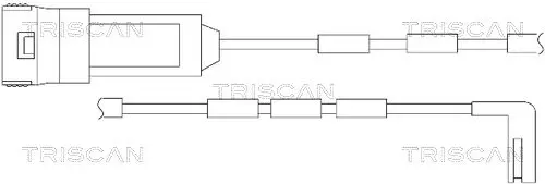 Handler.Part Warning contact set, brake pad wear TRISCAN 811524016 1