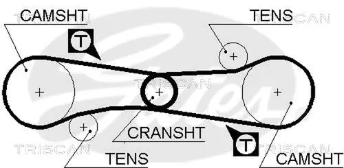 Handler.Part Timing belt TRISCAN 86455006 2