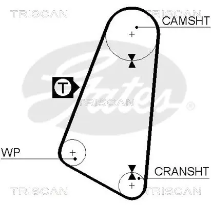 Handler.Part Timing belt TRISCAN 86455015 2