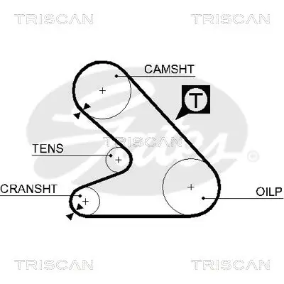 Handler.Part Timing belt TRISCAN 86455054 2