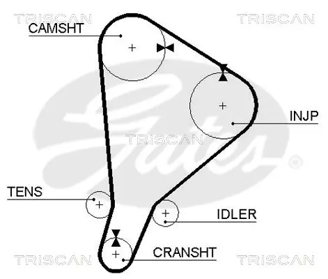 Handler.Part Timing belt TRISCAN 86455118 2