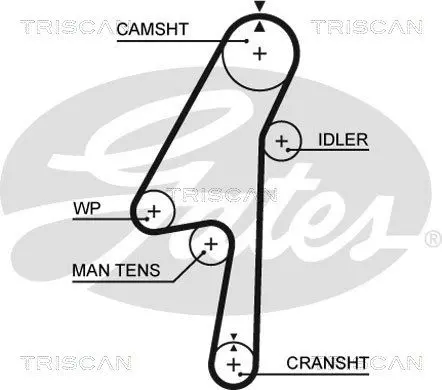 Handler.Part Timing belt set TRISCAN 864727007 2