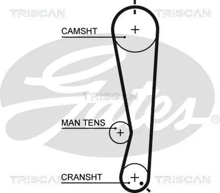 Handler.Part Timing belt set TRISCAN 864741002 2