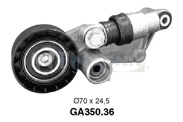 Handler.Part Tensioner pulley, v-ribbed belt SNR GA35036 1